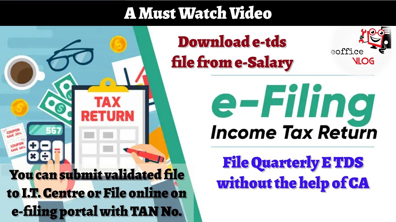 E TDS || File Quarterly Income Tax Return without the Help of CA || E Salary