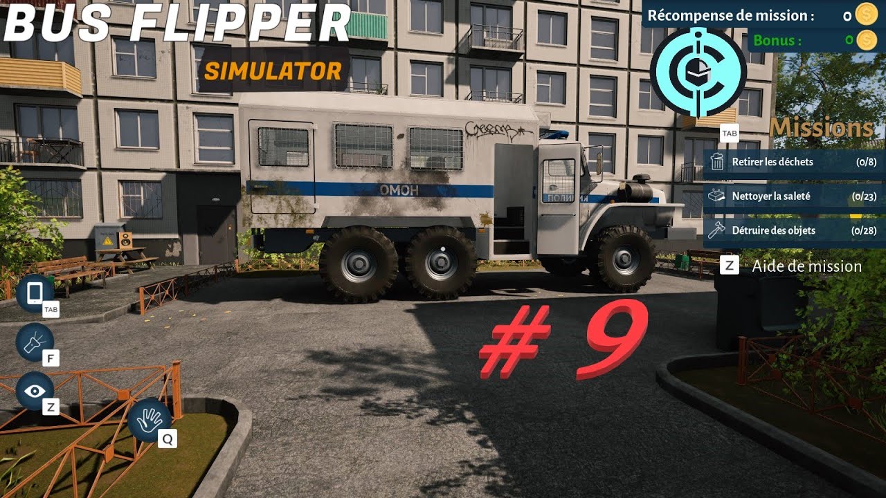bus flipper simulator #9: On finit le bus impérial, contrat suivant GROS camion.