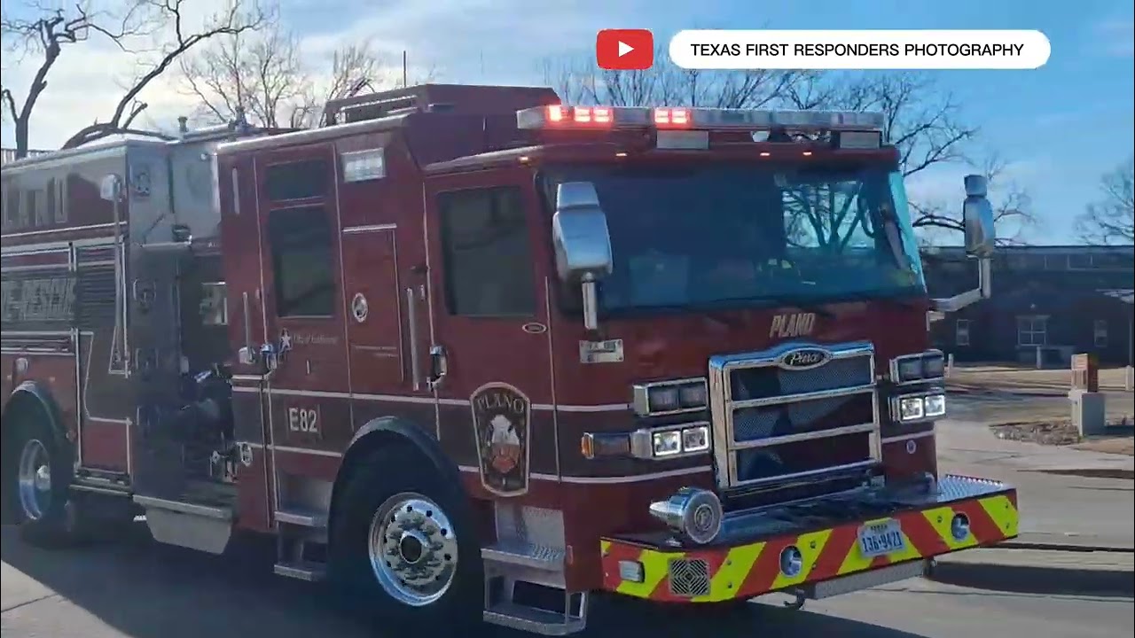 PLANO FIRE STATION 1 RESPONDING 