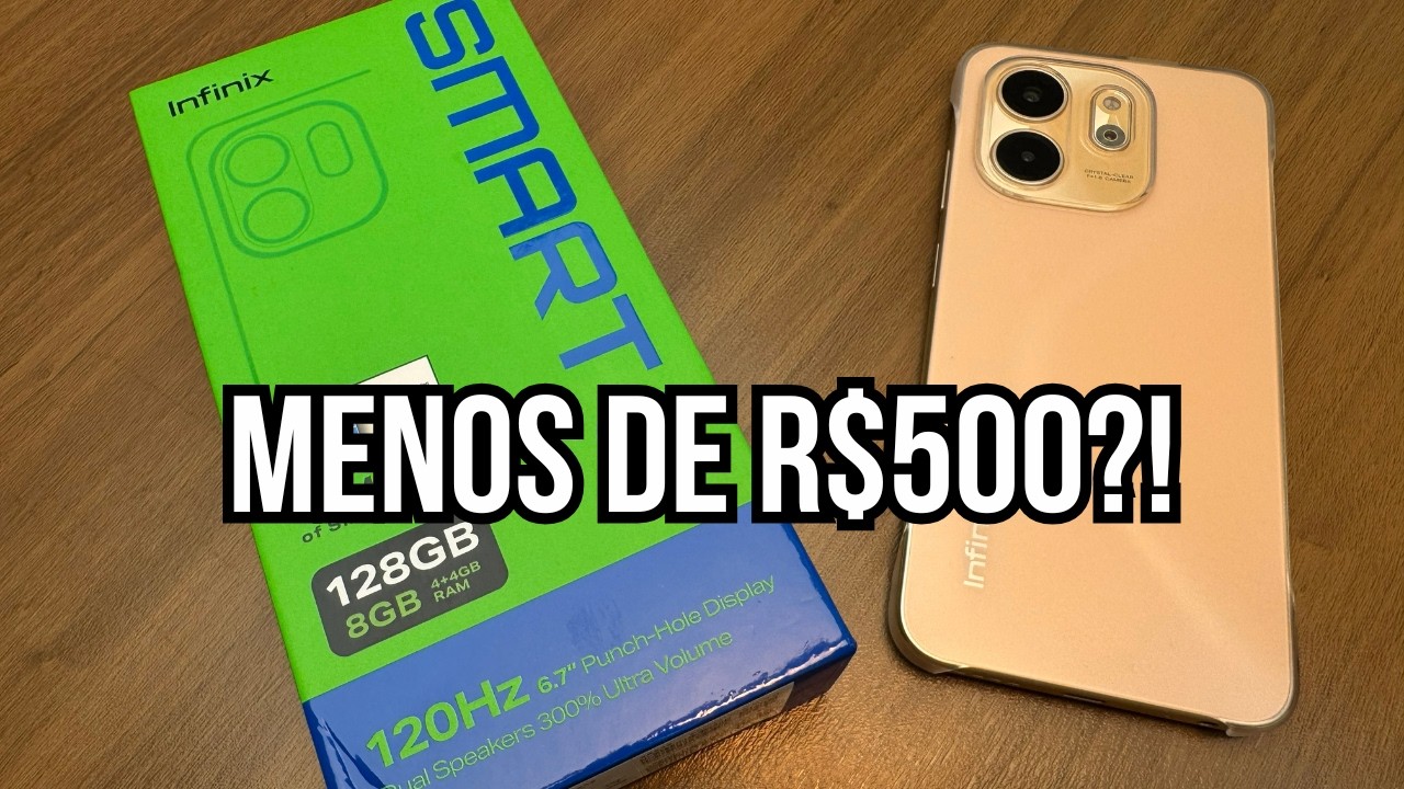 INFINIX SMART 9: O MELHOR CELULAR POR CERCA DE R$ 500? - UNBOXING E PRIMEIRAS IMPRESSÕES