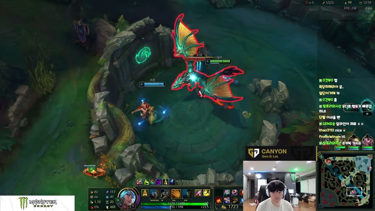 GEN G Canyon NIDALEE get MVP satisfying || Nidalee Lee Sin Vi JG CANYON JG 1500 LP KR