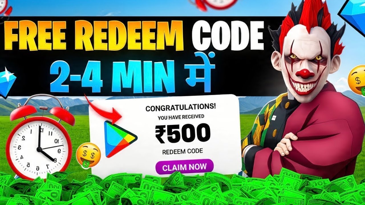 FREE REDEEM CODES INSTANT ₹500 REDEEM CODE FREE | HOW TO GET GOOGLE PLAY STORE REDEEM CODES FREE