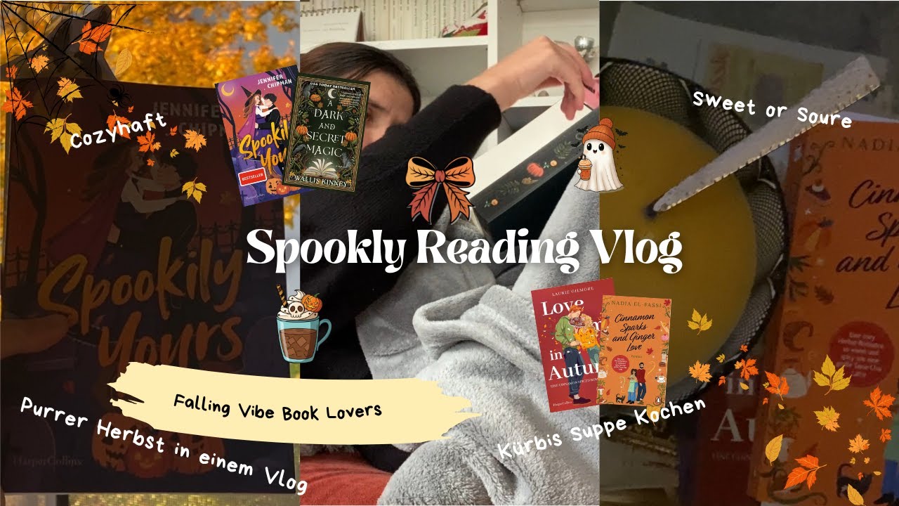 Reading Vlog = Ep: 7 Sweet & Sour ich lese Cozy Bücher für den Herbst 🕷️🎃🍂🍁