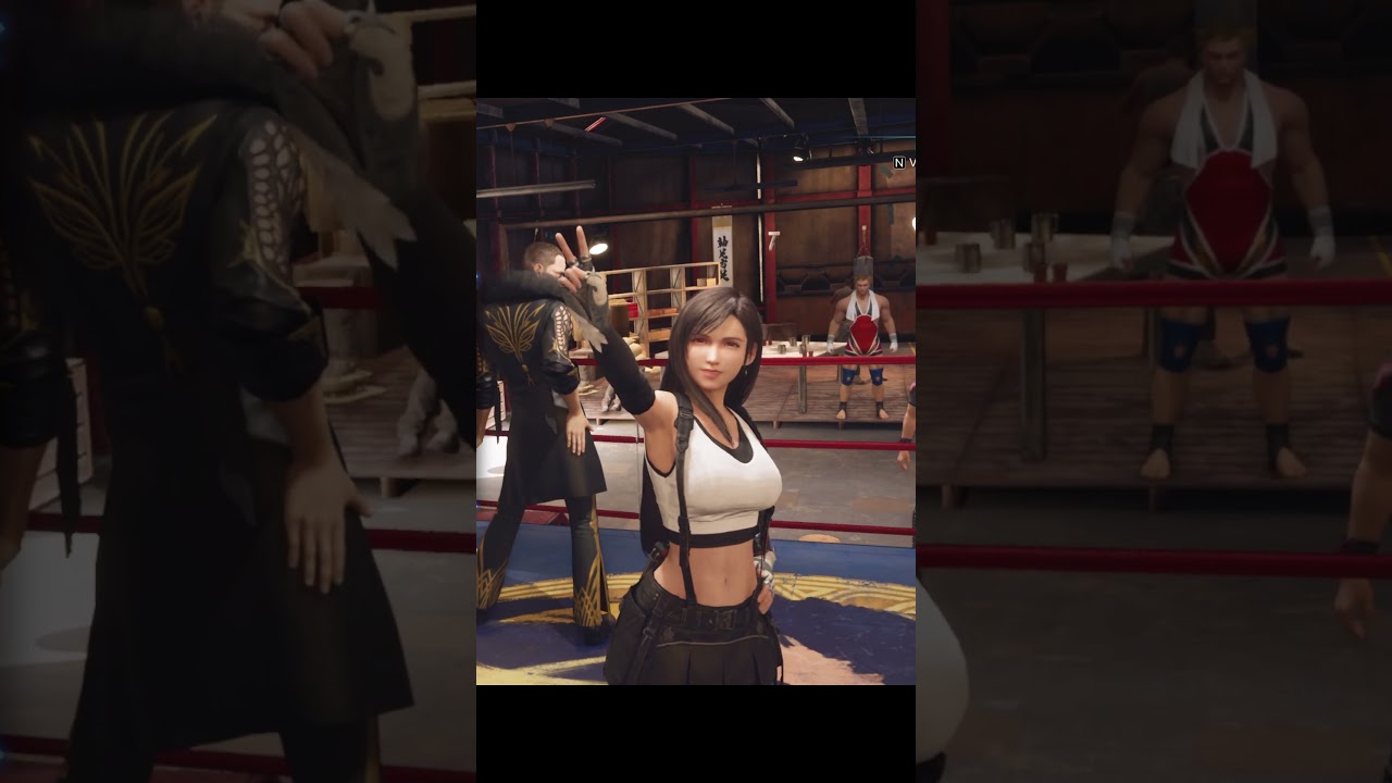Tifa's cute victory pose 
