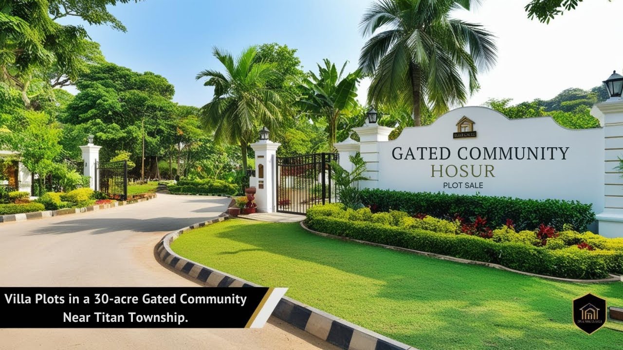 Plot For Sale in Hosur Gated Community - Villa Plots For Sale on Kelamangalam Road - Near NH 844