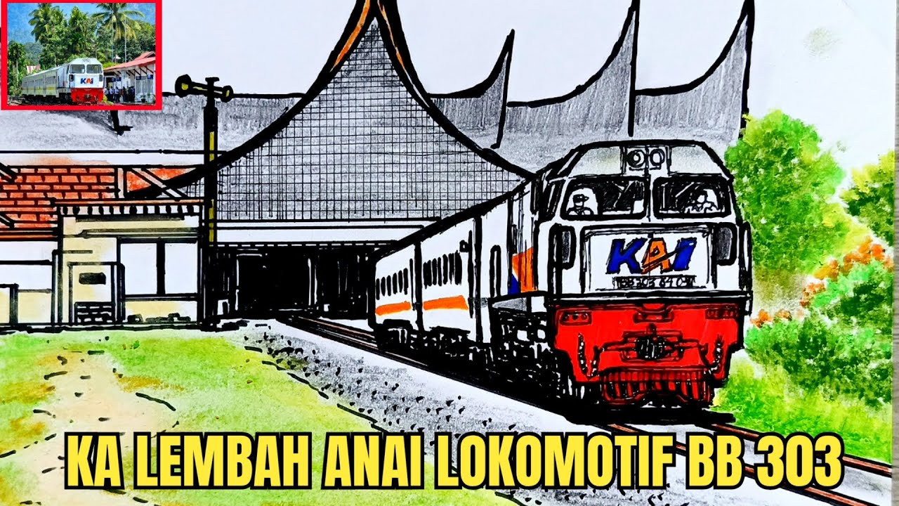 KA LEMBAH ANAI LOKOMOTIF BB303#keretaapi #railfan #railway #viral 