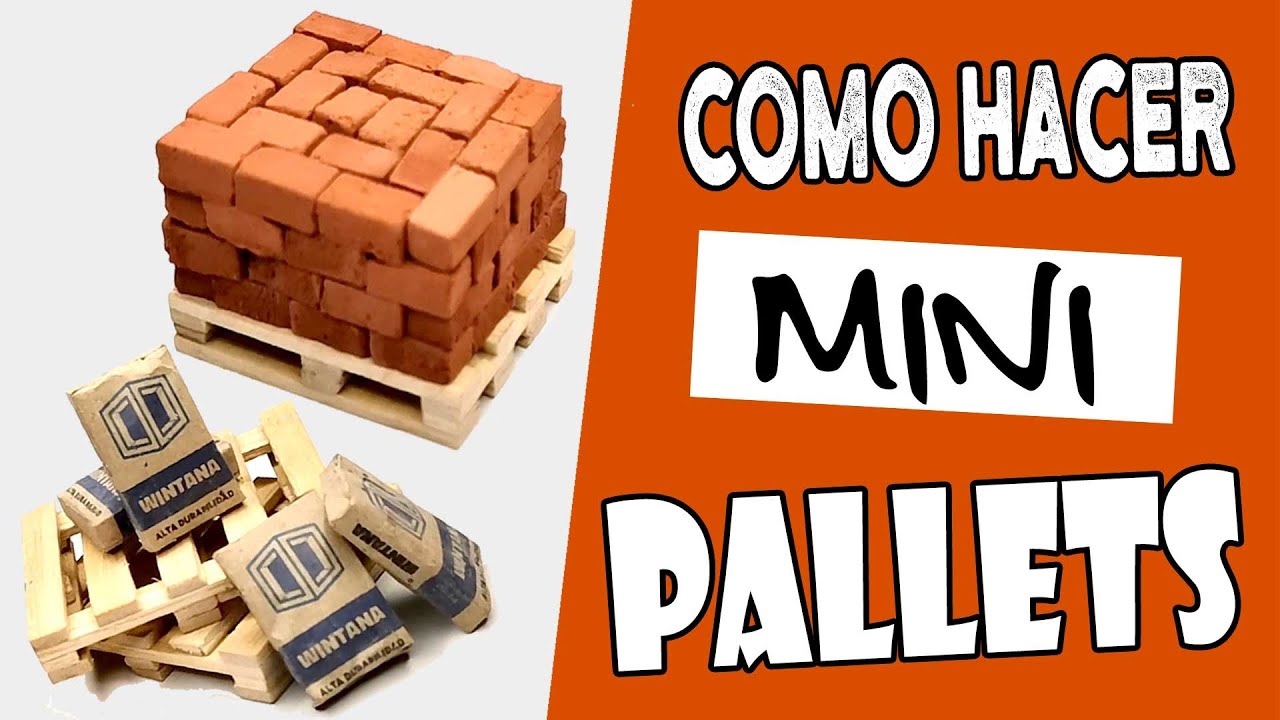 Como hacer Mini Pallets con palitos de helado | Escala 1:25
