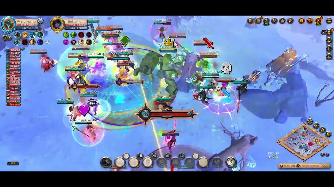 F4F Ally vs Mythix | Caller POV | Albion Online zvz 알비온 온라인 파이트