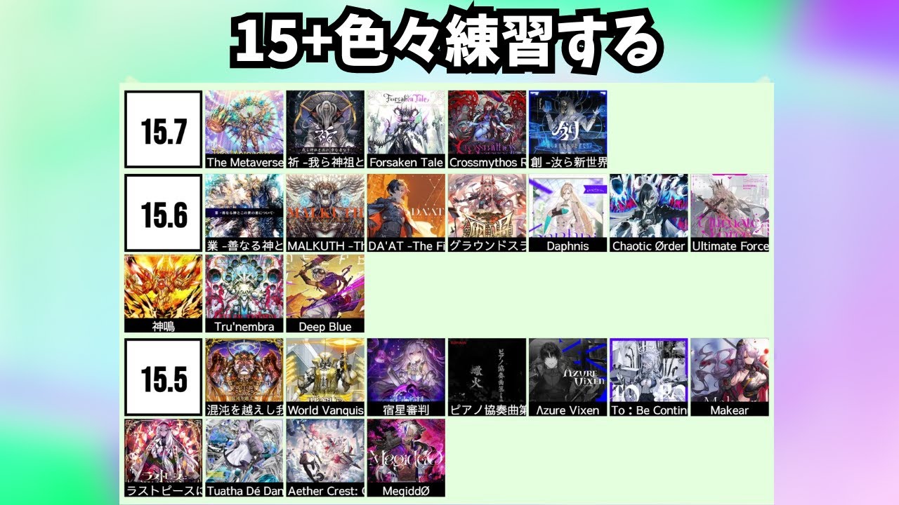 【チュウニズム配信】15+色々練習する