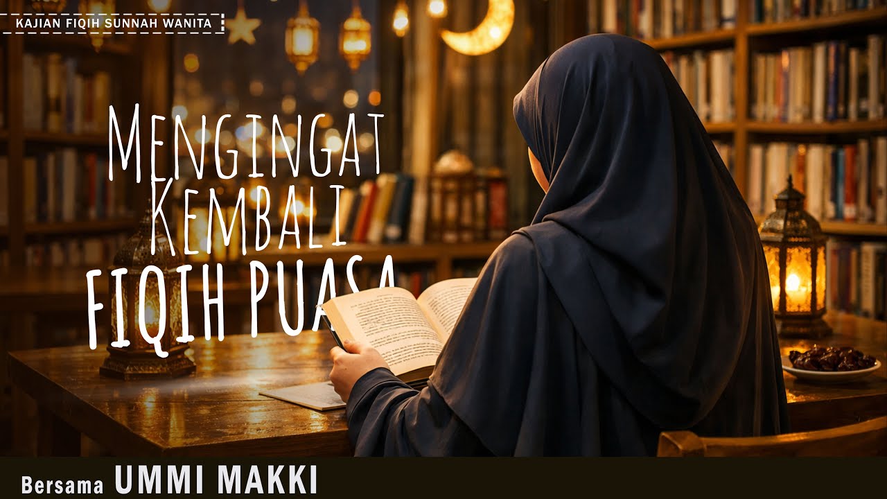 MENGINGAT KEMBALI FIQIH PUASA | KAJIAN KITAB FIQIH SUNNAH WANITA | BERSAMA UMMI MAKKI