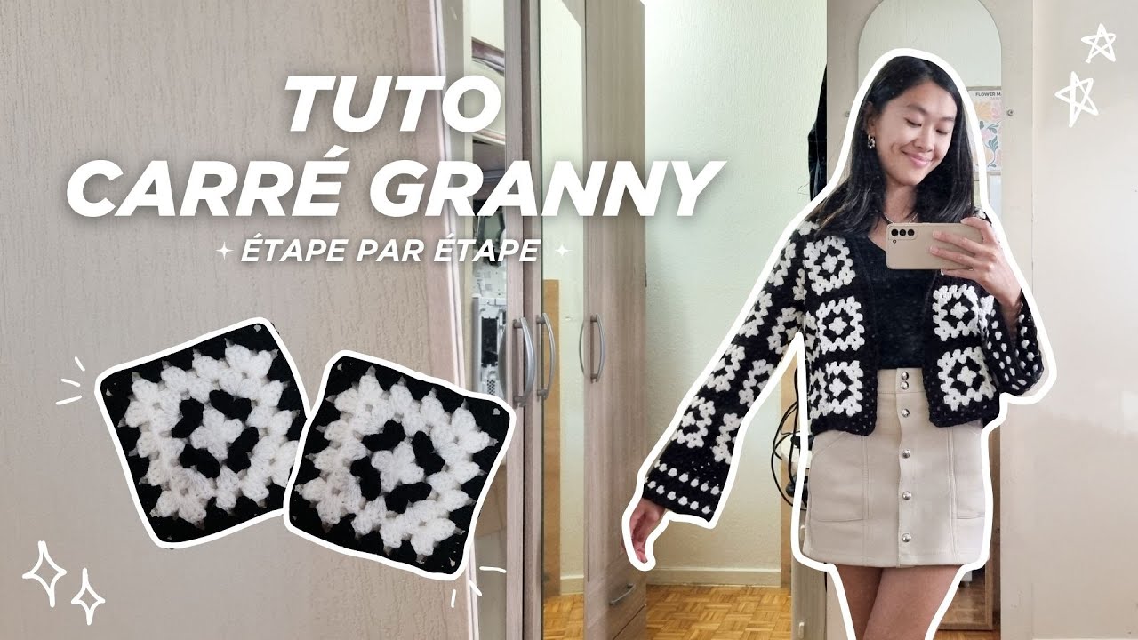 Tuto Carré Granny pour débutant (étape par étape)🧶