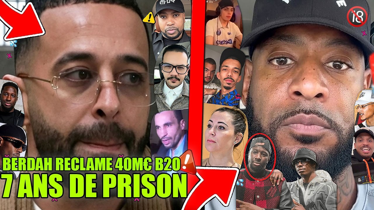 BOOBA CLASH NAPS 7 ANS PRISON, BABS WERENOI 17 MOIS PRISON, BERDAH R&Eacute;CLAME 40M&euro; BOOBA, BIG FLO COLOR