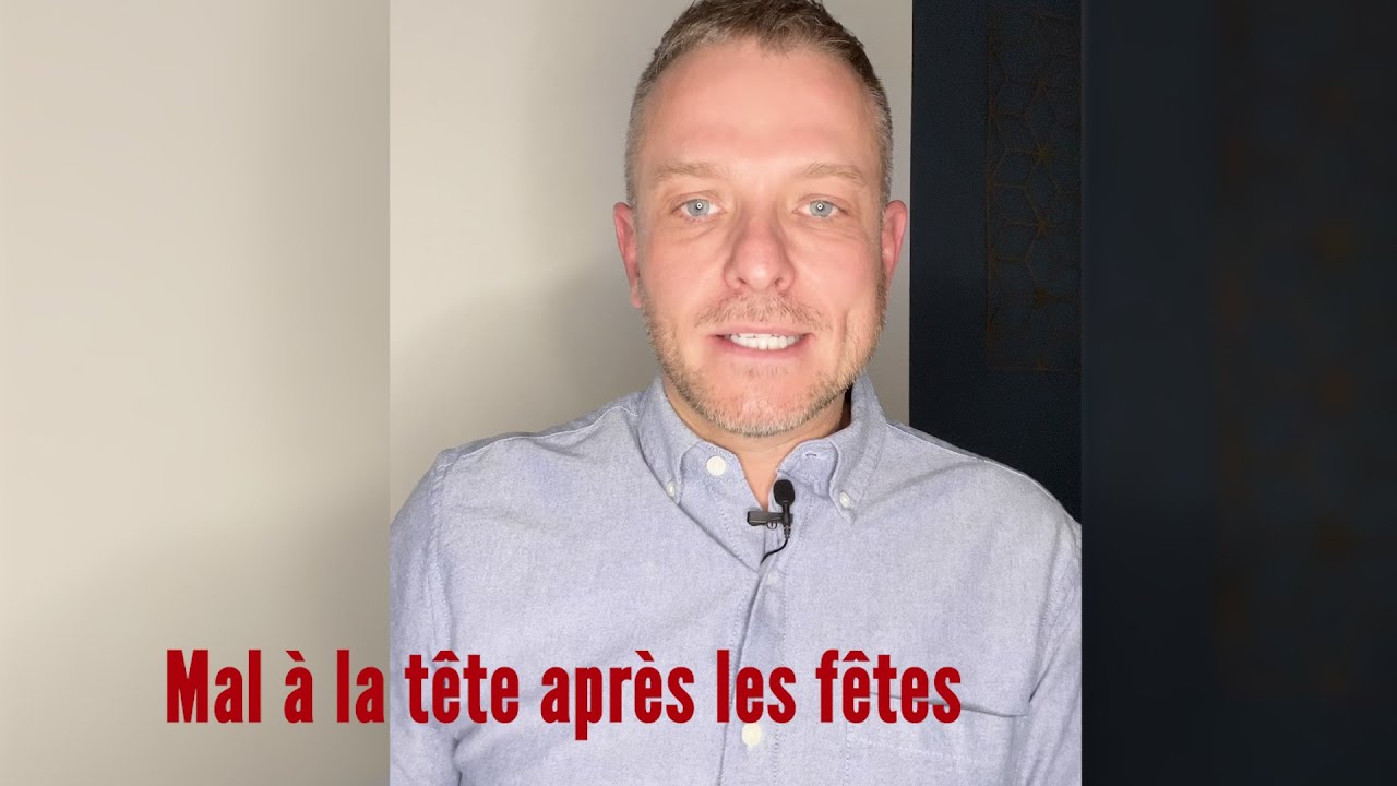 Mal à la tête après les fêtes