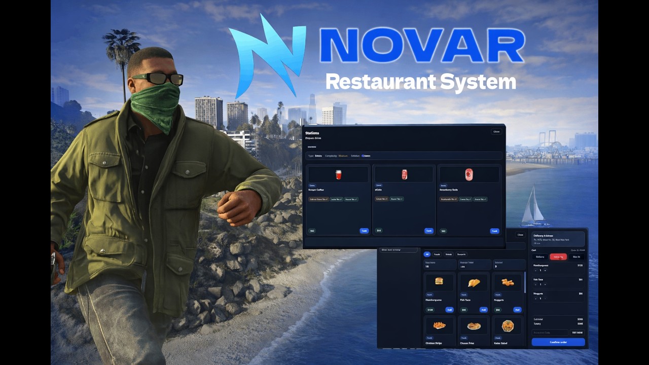 N&oslash;var Restaurant System - NPC CUSTOMERS | FiveM | QB-ESX-STANDALONE
