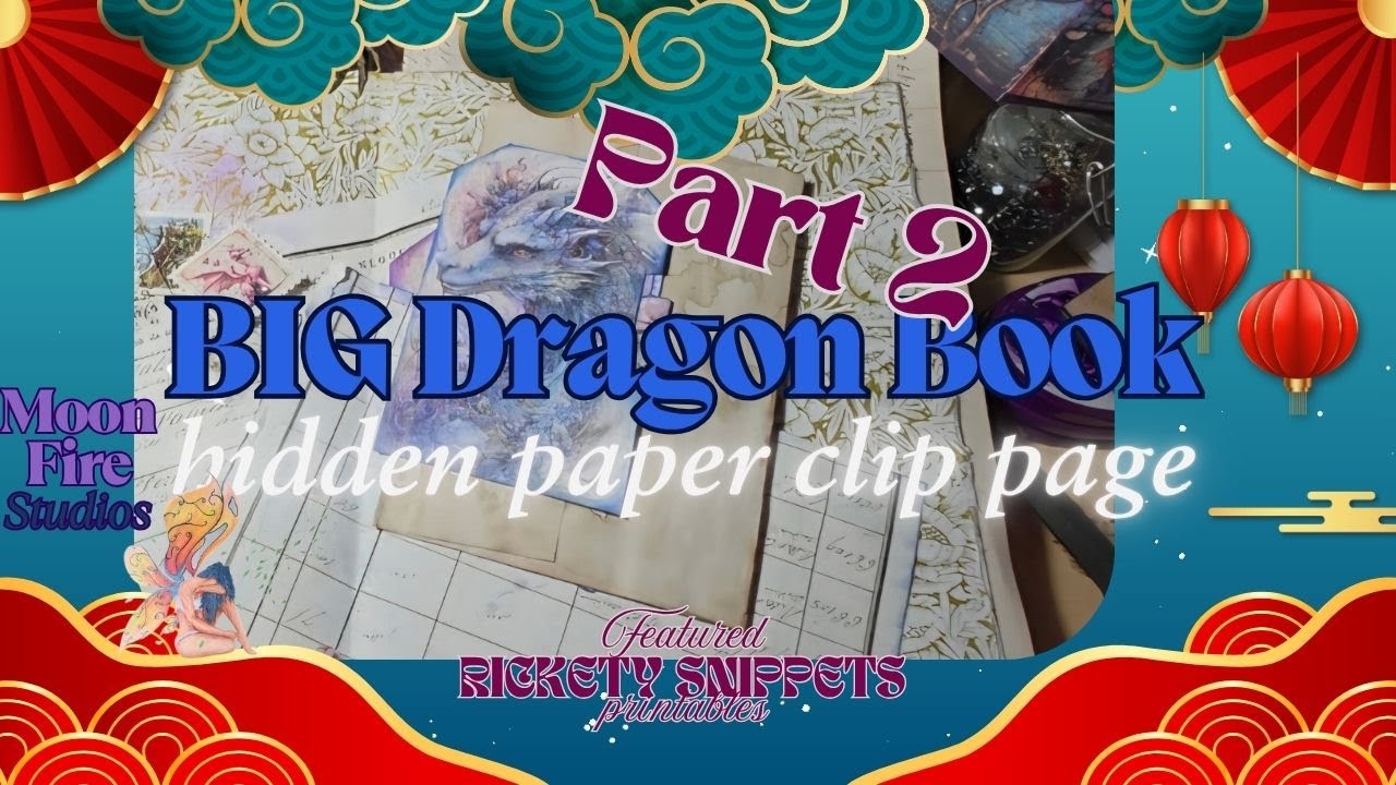 [WORKING] Ledger Page, Tab File Folders, inking composition, finished stencilling large Dragon Book