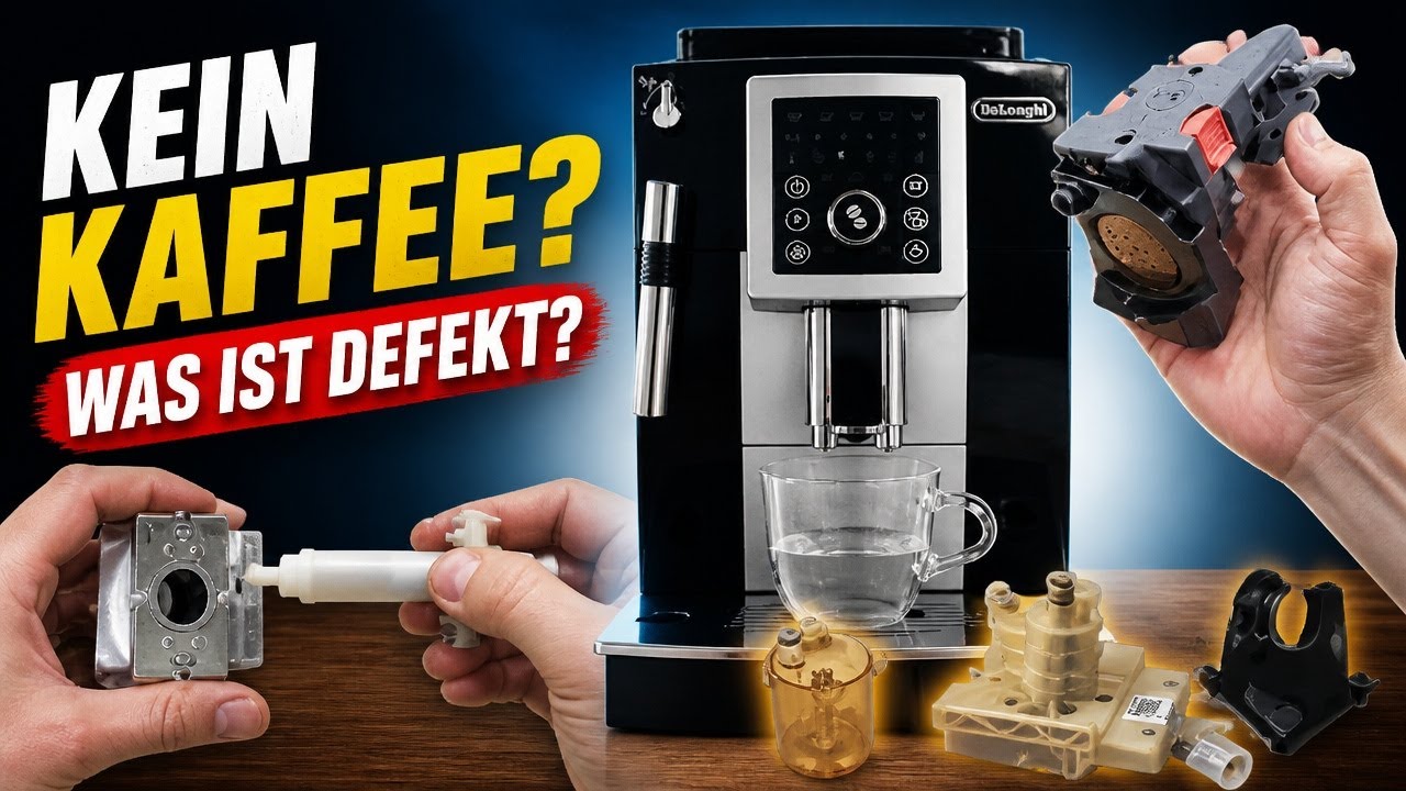 Delonghi 23.210 Kein Kaffee in der Tasse. Alle Möglichkeiten Pumpe Flowmeter Brühkolben Brühgruppe