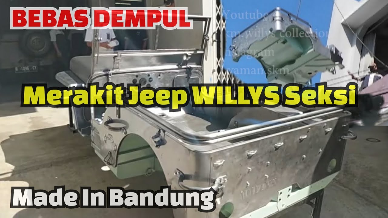Body JEEP WILLYS jenis MB ngaleng natural tanpa dempul pertama di indonesia oleh Kang Cuya - Bandung