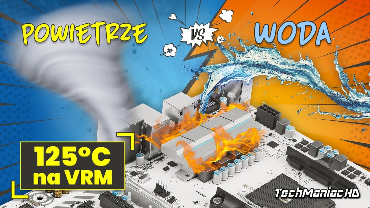 125°C na VRM, a chłodzenie procesora 🌊🤔🌫️ Czyli przegrzewająca się sekcja zasilania płyty głównej