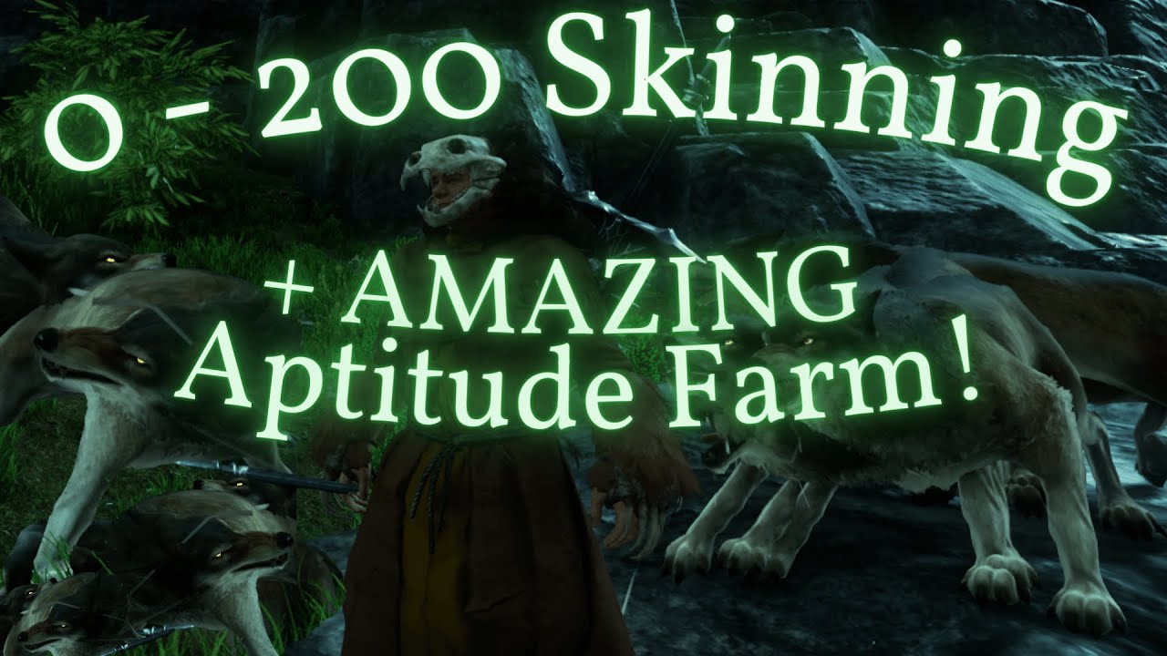 New World Skinning Guide - 200 skinning made EASY! GREAT Thick hide, Rawhide, and Iron hide farm!