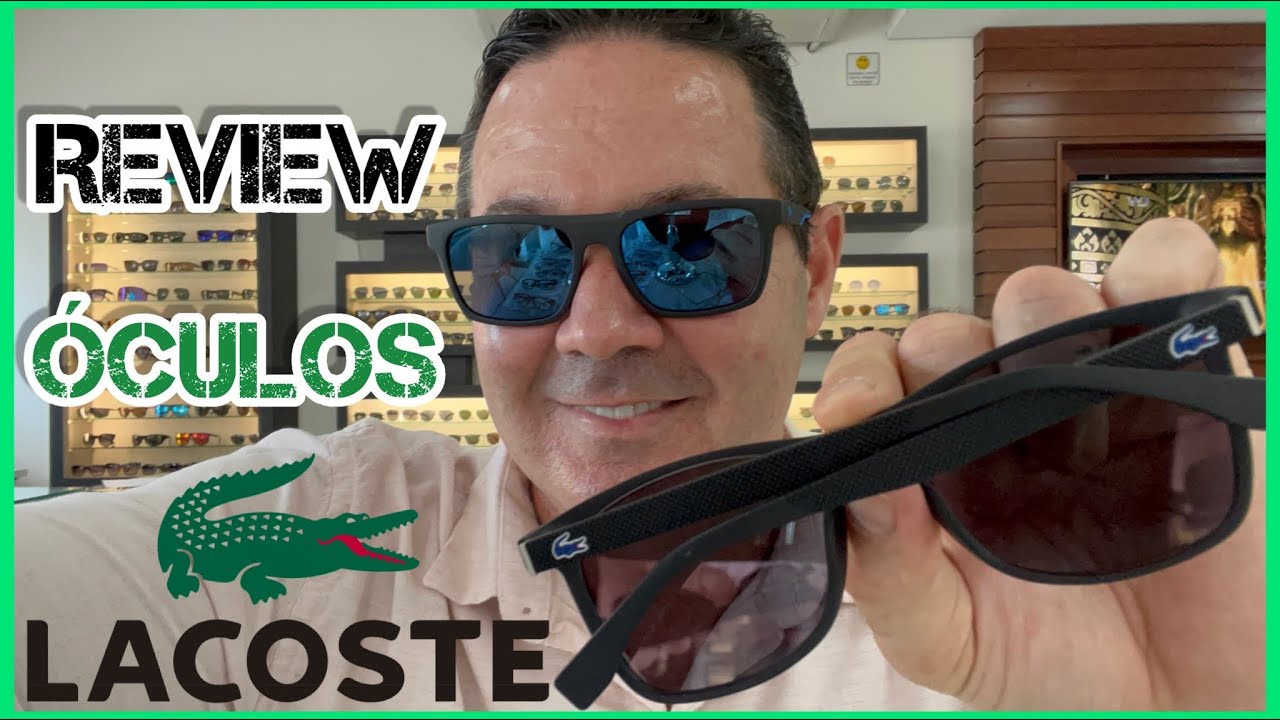 Óculos Lacoste Solar a do Crocodilo ou jacaré 🐊 #verbim #lacoste