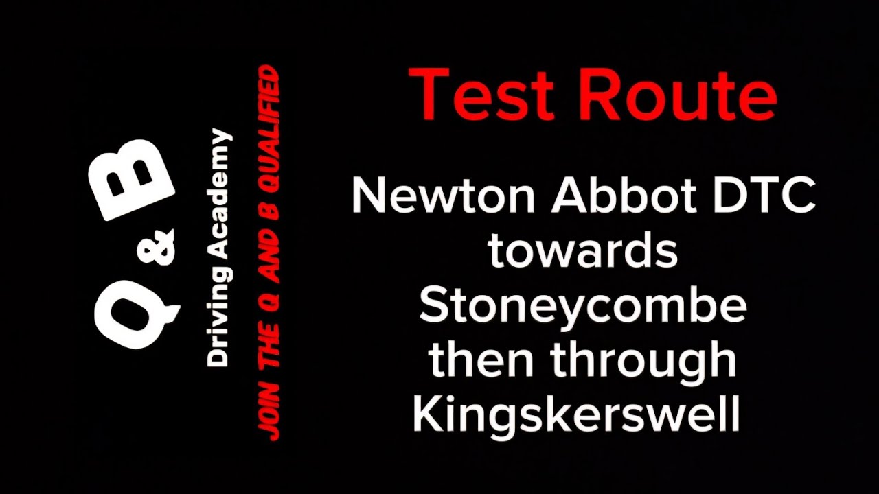Newton Abbot test route towards Stoneycombe
