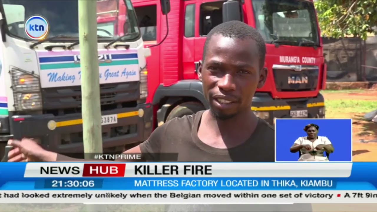 One Dead, Five Injured in Thika Mattress Factory Blaze