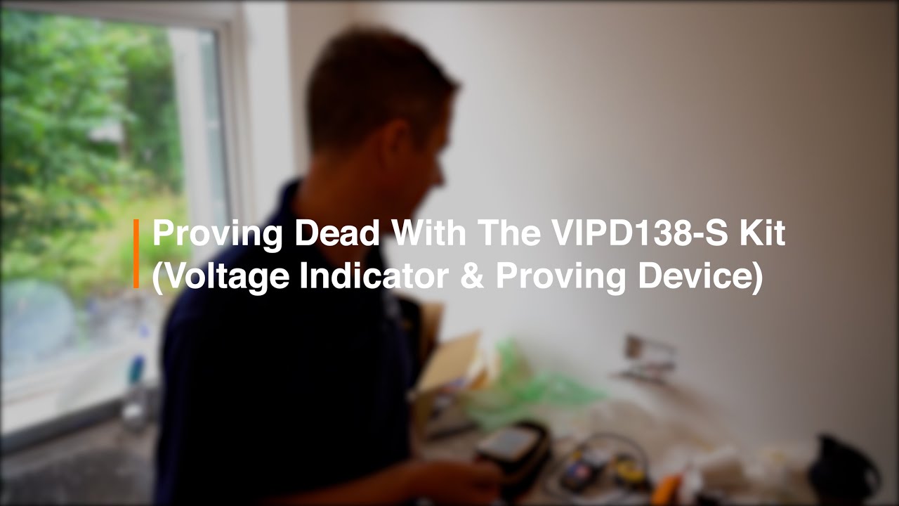 Proving dead with the Martindale VIPD138-S kit (Voltage Indicator & Proving Device)
