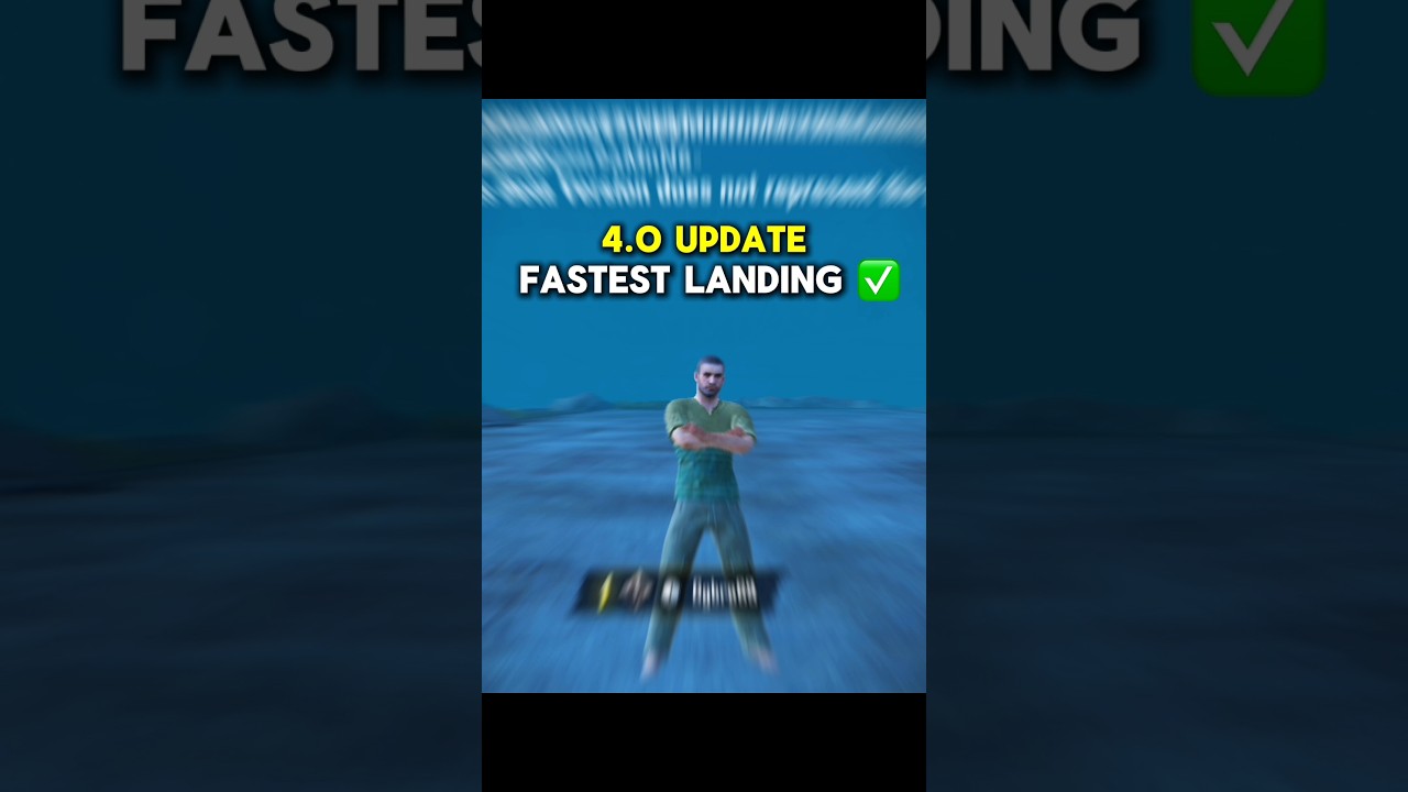 4.0 Update Fastest Landing Trick 🤯✅ #pubgmobile #bgmi #tipsandtricks
