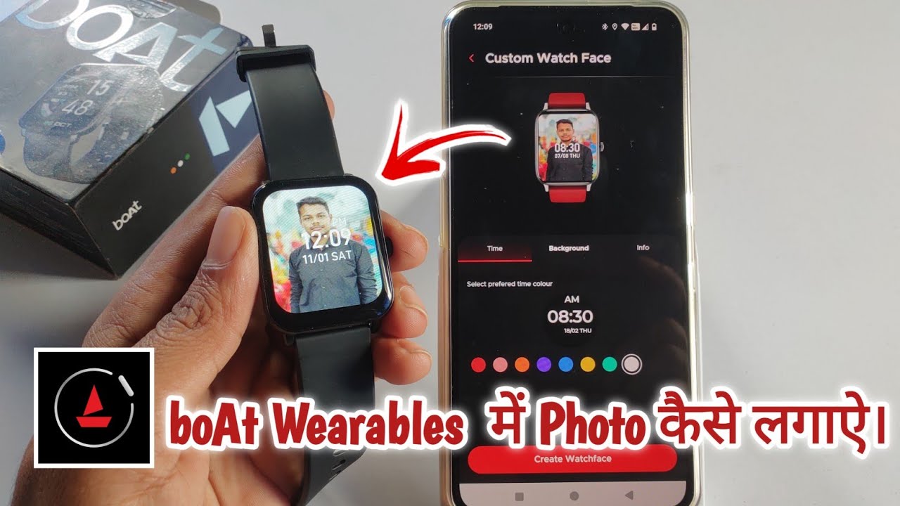 boat wearables me photo kaise lagaye|boat wearables wallpaper change