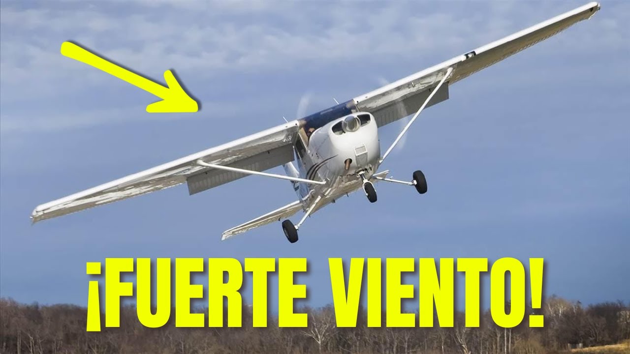Salí a practicar aterrizajes con mucho viento