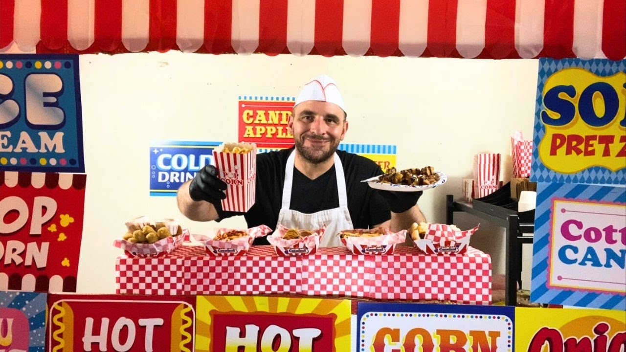 ASMR-Carnival Concession Stand  Role Play🎡🌭🍭