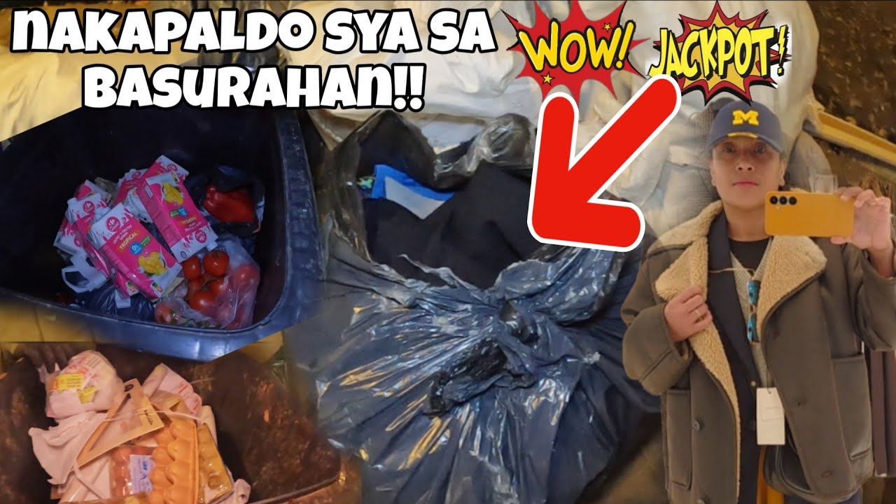Dumpster diving  in spain BUBUSUGIN NANAMAN ANG MGA MATA NYO  JACKPOT SI JEZVLOG| pulot  basura 
