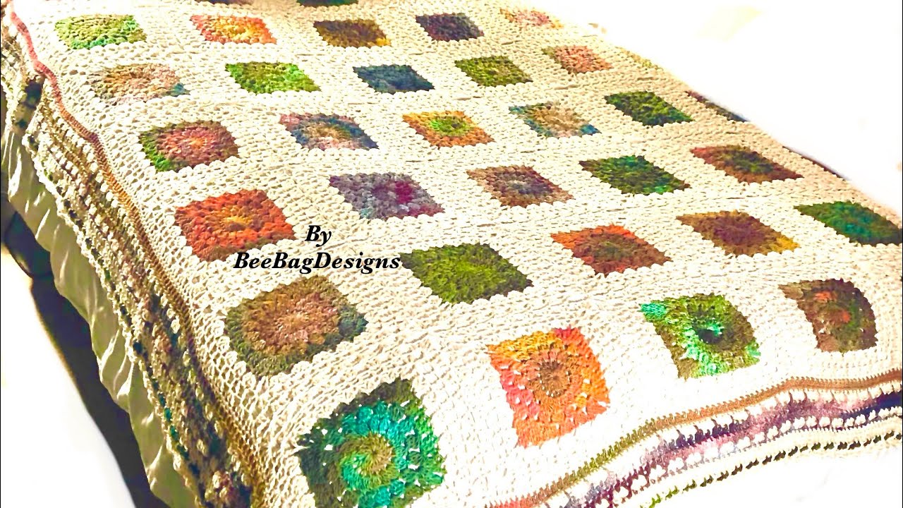 How to make a Granny square blanket - Tutorial 