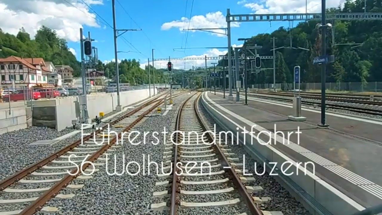 BLS RABe 525 Führerstandsmitfahrt in der S6 von Wolhusen nach Luzern.