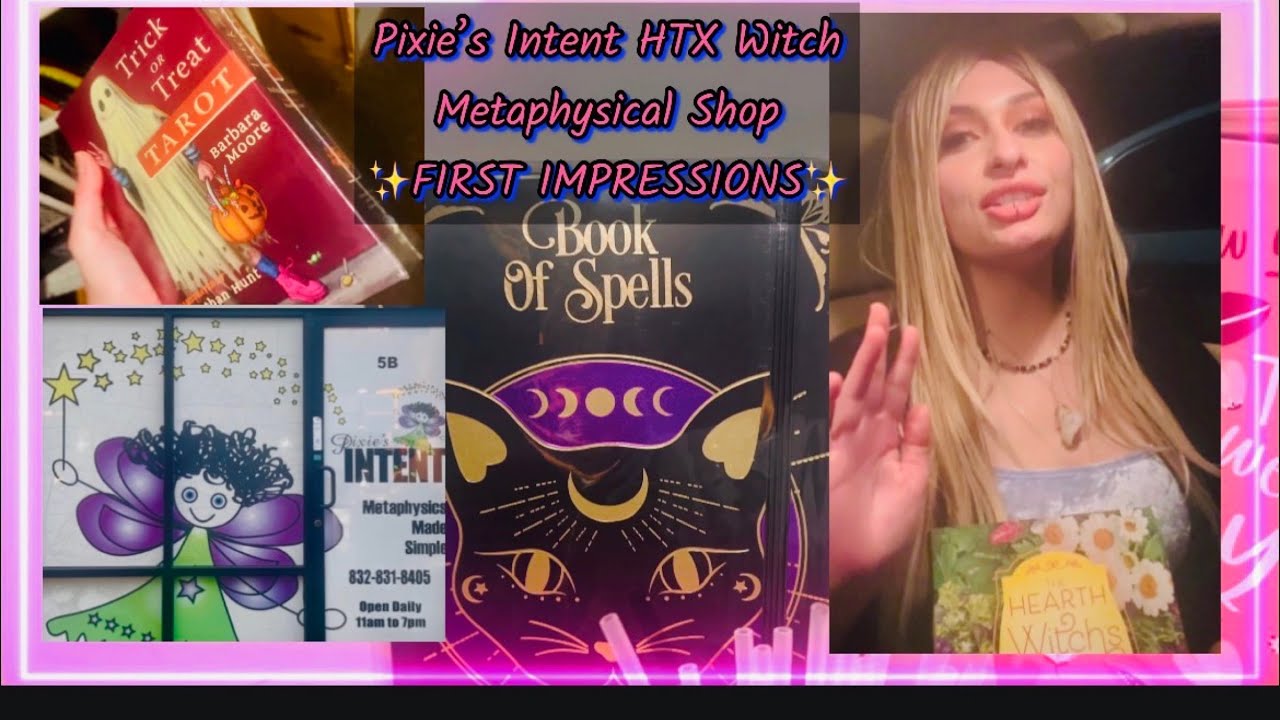 WITCH Vlog! Exploring Pixie’s Intent HTX Metaphysical Shop!!💜✨