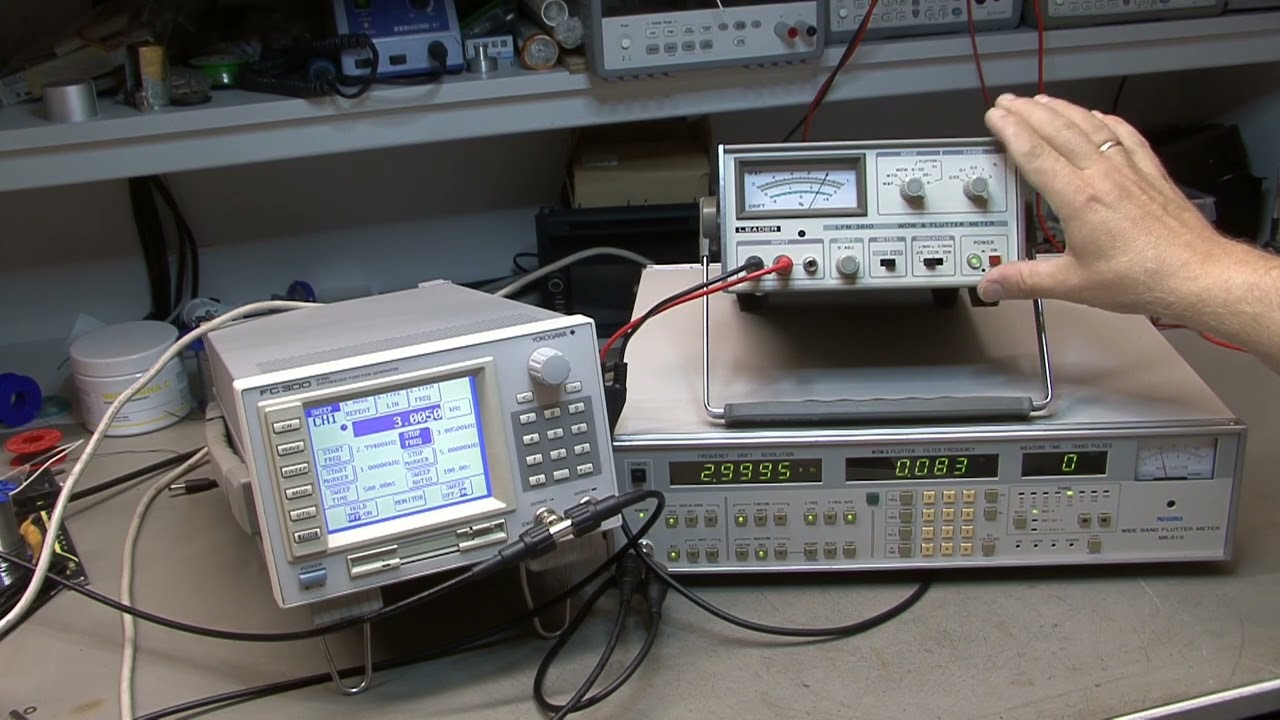 LEADER LFM-3610 miernik W&F Wow & Flutter. Pomiary i porównanie z MEGURO MK-616 YOKOGAWA FG-320