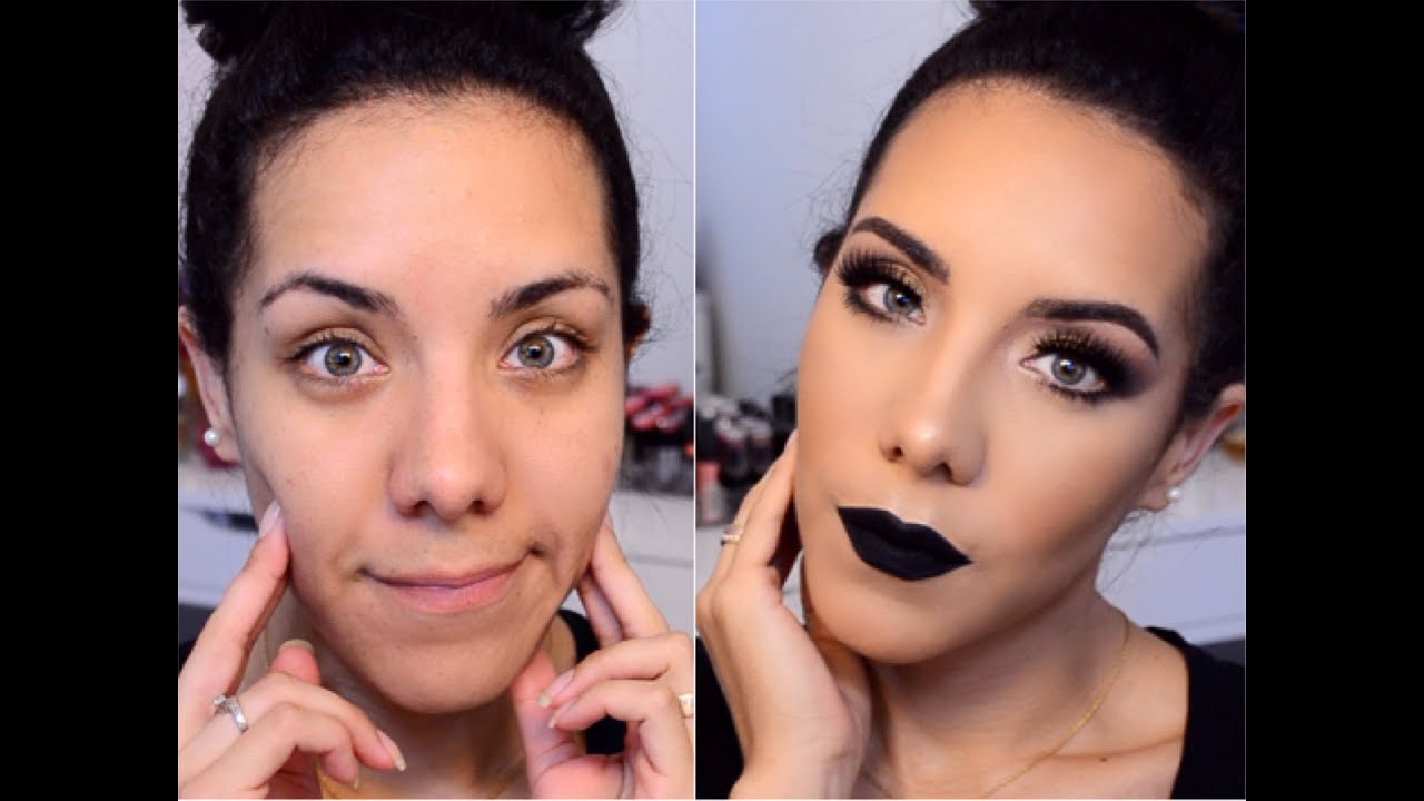 Maquillaje con Labios Oscuros || ♥♥Dark Glam MakeUp♥♥