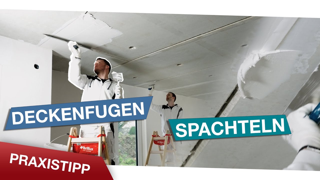 Deckenfugen richtig spachteln: So erzielst du ein perfektes Ergebnis!