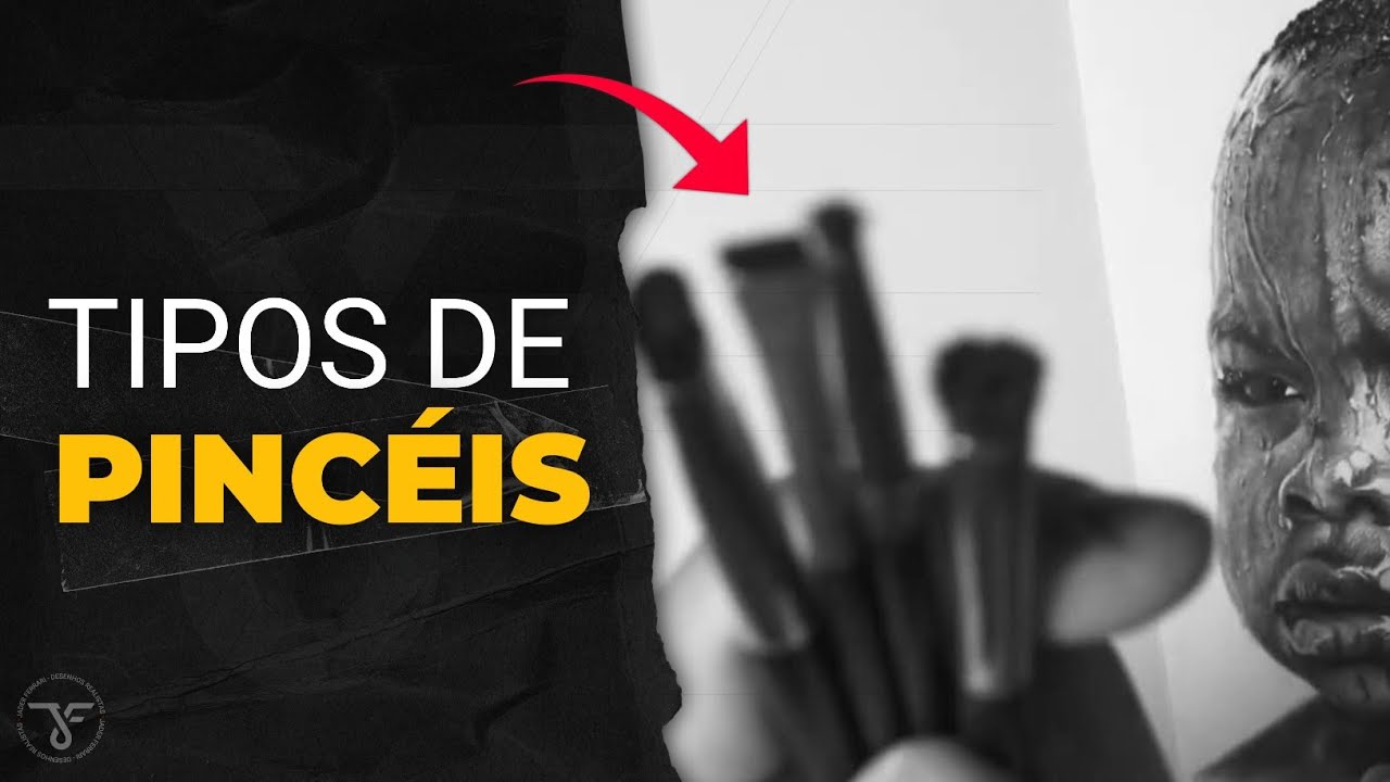 Tipos de Pincéis que Utilizo para o Realismo a Grafite