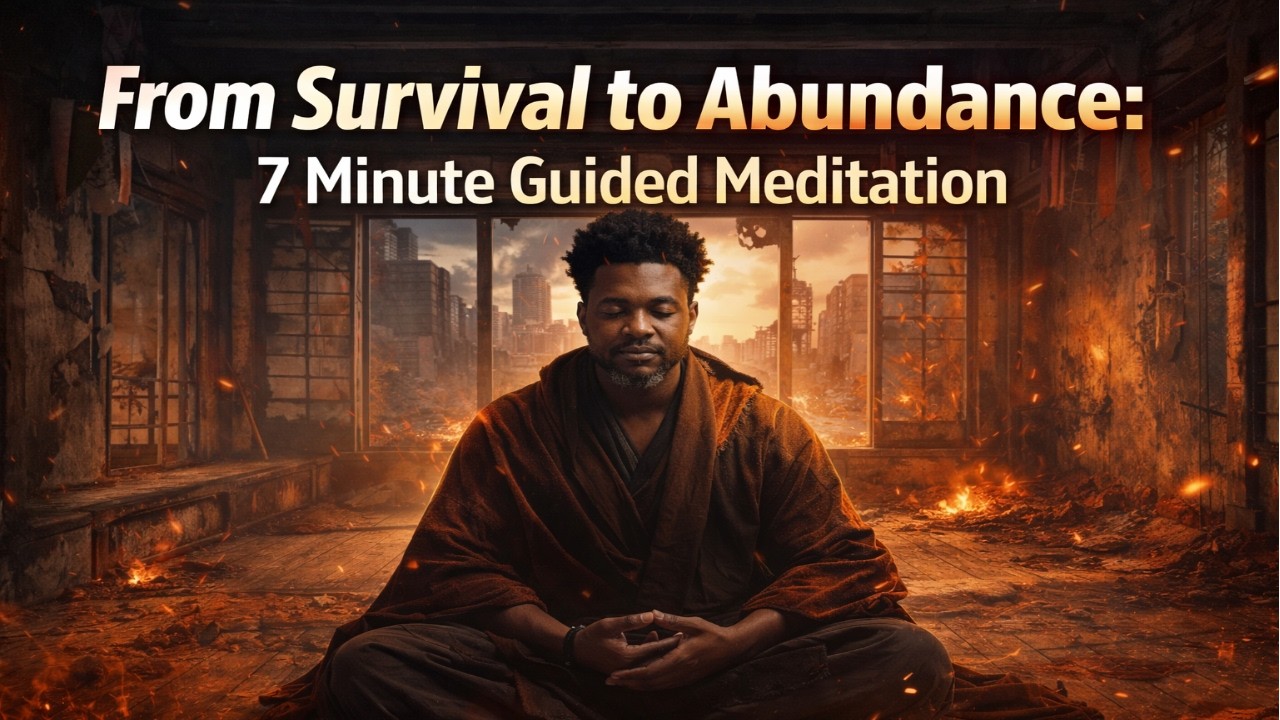 FROM SURVIVAL TO ABUNDANCE: 7 Minute Guided Meditation #lawofattraction  #guidedmeditation