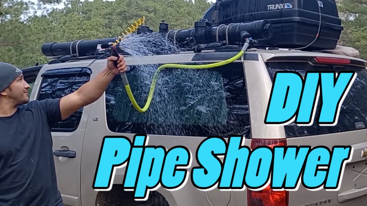 DIY PVC Pipe Shower | Roof Mounted