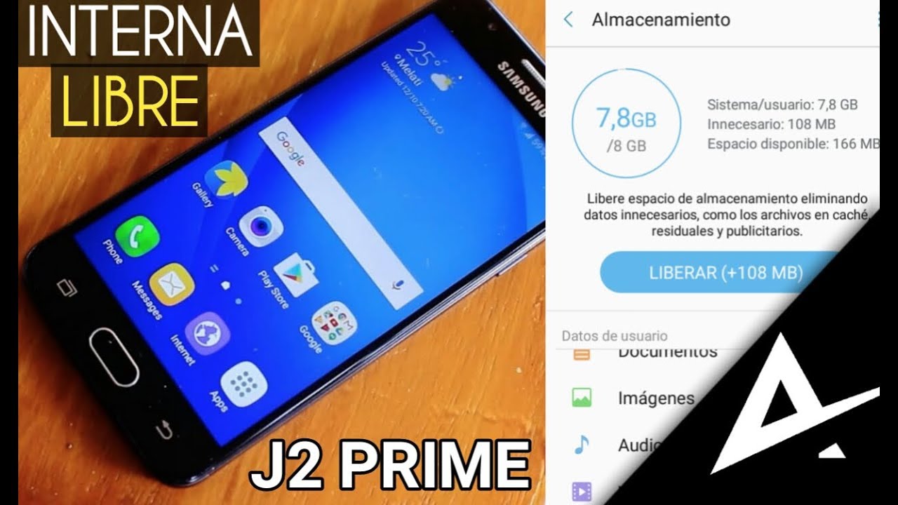 TENER LIBRE AL MAXIMO LA MEMORIA INTERNA J2 PRIME