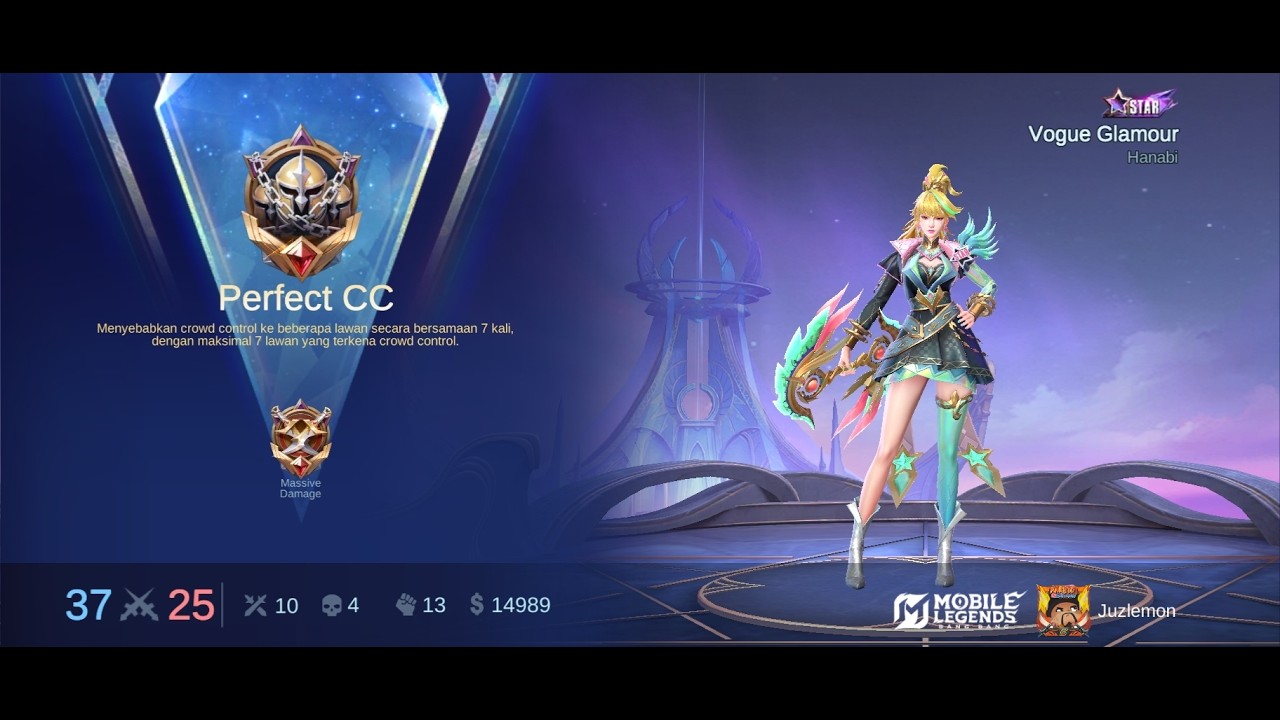 Match 60 Hanabi Push Rank MLBB season 39, lumayan nyusahin melisanya 😞😓