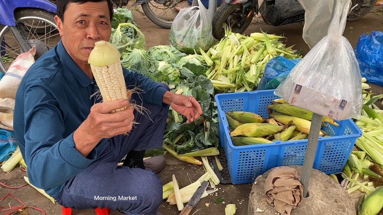 Busy Morning at a Hidden Rural Market in Northern Vietnam
