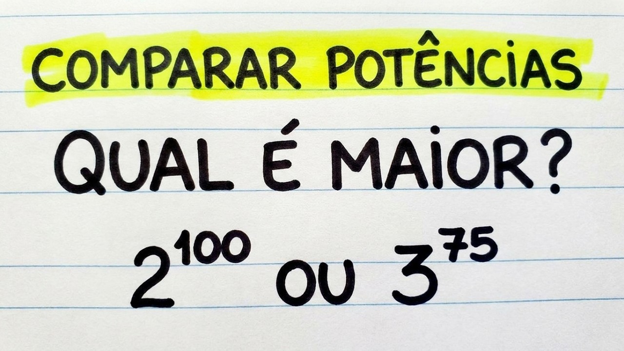 Qual Potência é Maior 2¹⁰⁰ ou 3⁷⁵?