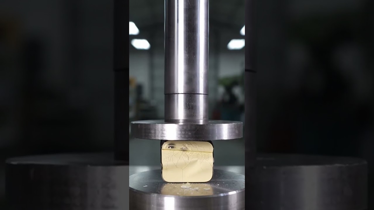 Hydraulic Press vs Light Yellow iPhone 17 Pro Max Ultra | Extreme Crush Test