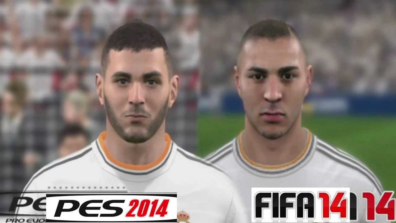 PES 2014 VS FIFA 14 FACES/CARAS REAL MADRID F.C HD