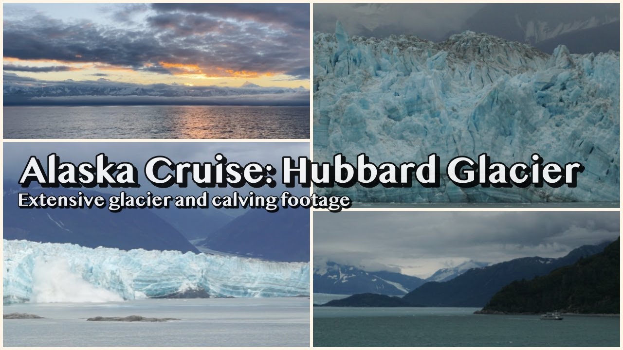 Hubbard Glacier + tons of calving + and scenic cruising views | Alaska Cruise Vlog