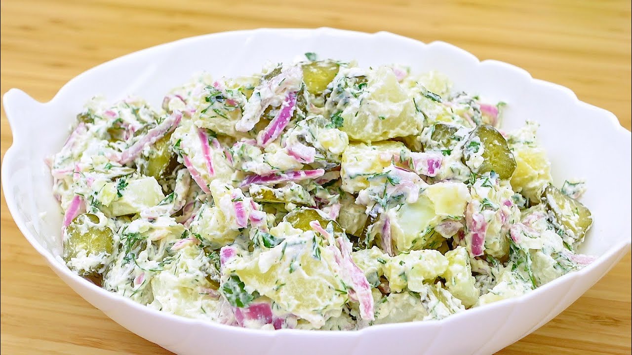 Самый вкусный немецкий салат! Я никогда не устану есть этот салат!