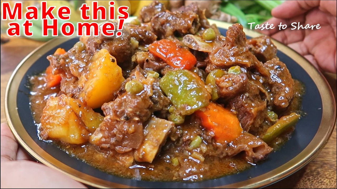 Ang Sarap❗Non Traditional but  Easy Beef Ribs Mechado Recipe💯👌Beef Mechado✅